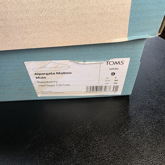 Toms Alpargata Mallow Mule Sneaker W 9 Pink - Picture 4 of 9